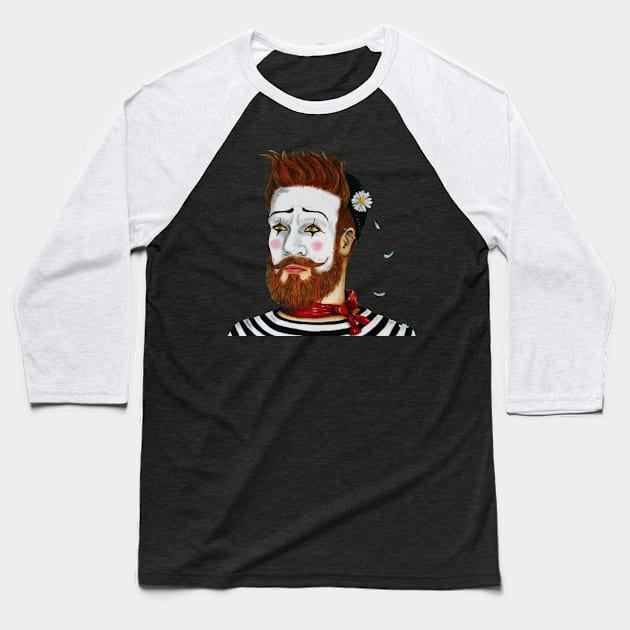 Mime Roux Baseball T-Shirt by crismotta